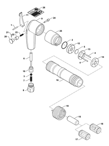 Fig-0 Diagram and Parts List for RA2H  Chicago Pneumatic Hammer